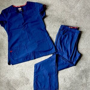 Navy blue scrub set